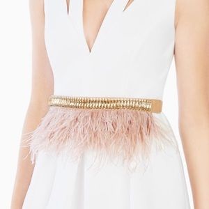 Ostrich Feather Belt